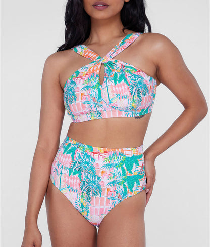 High-Waist Fold-Over Bikini Bottom