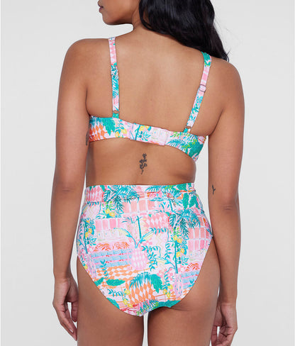 High-Waist Fold-Over Bikini Bottom