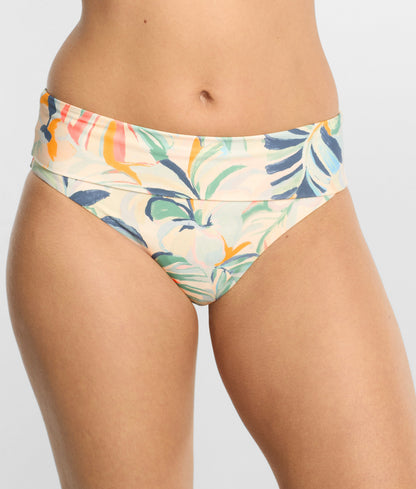 High-Waist Fold-Over Bikini Bottom