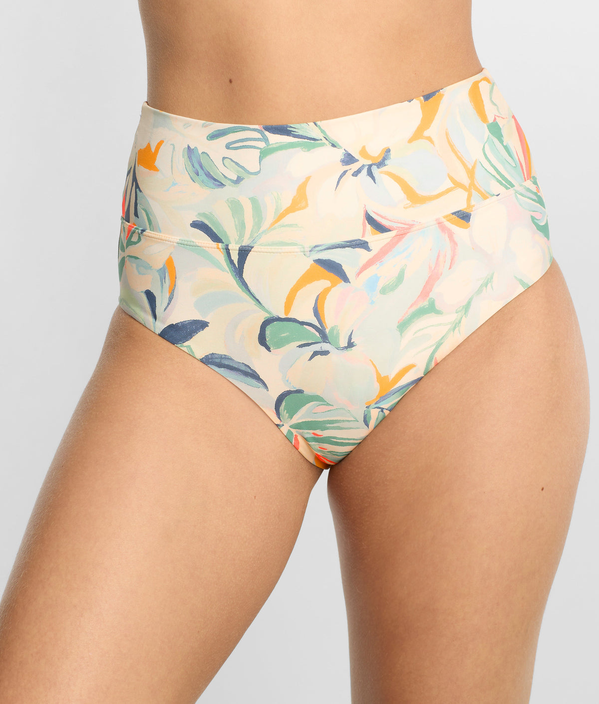 High-Waist Fold-Over Bikini Bottom