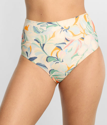 High-Waist Fold-Over Bikini Bottom