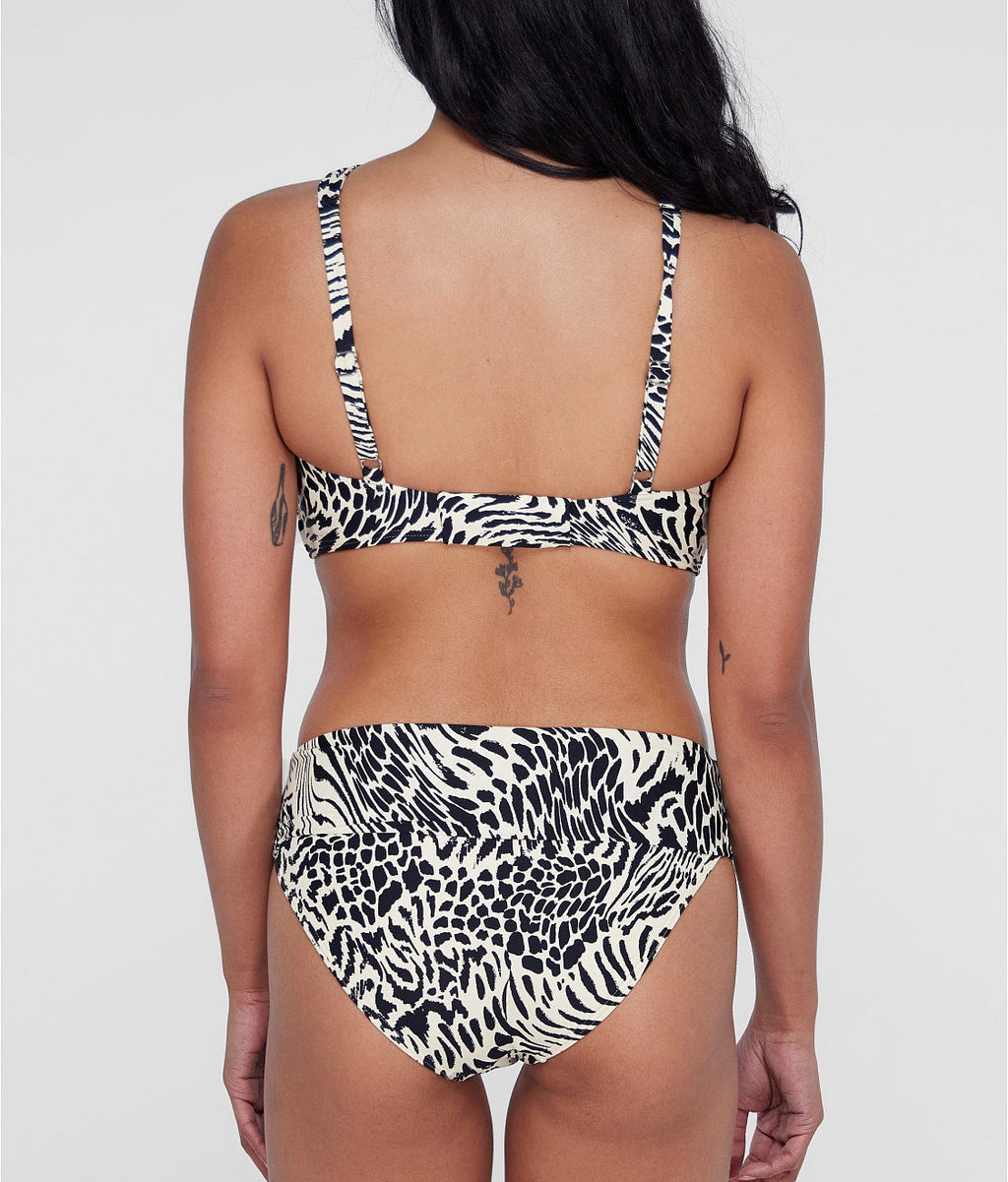 High-Waist Fold-Over Bikini Bottom