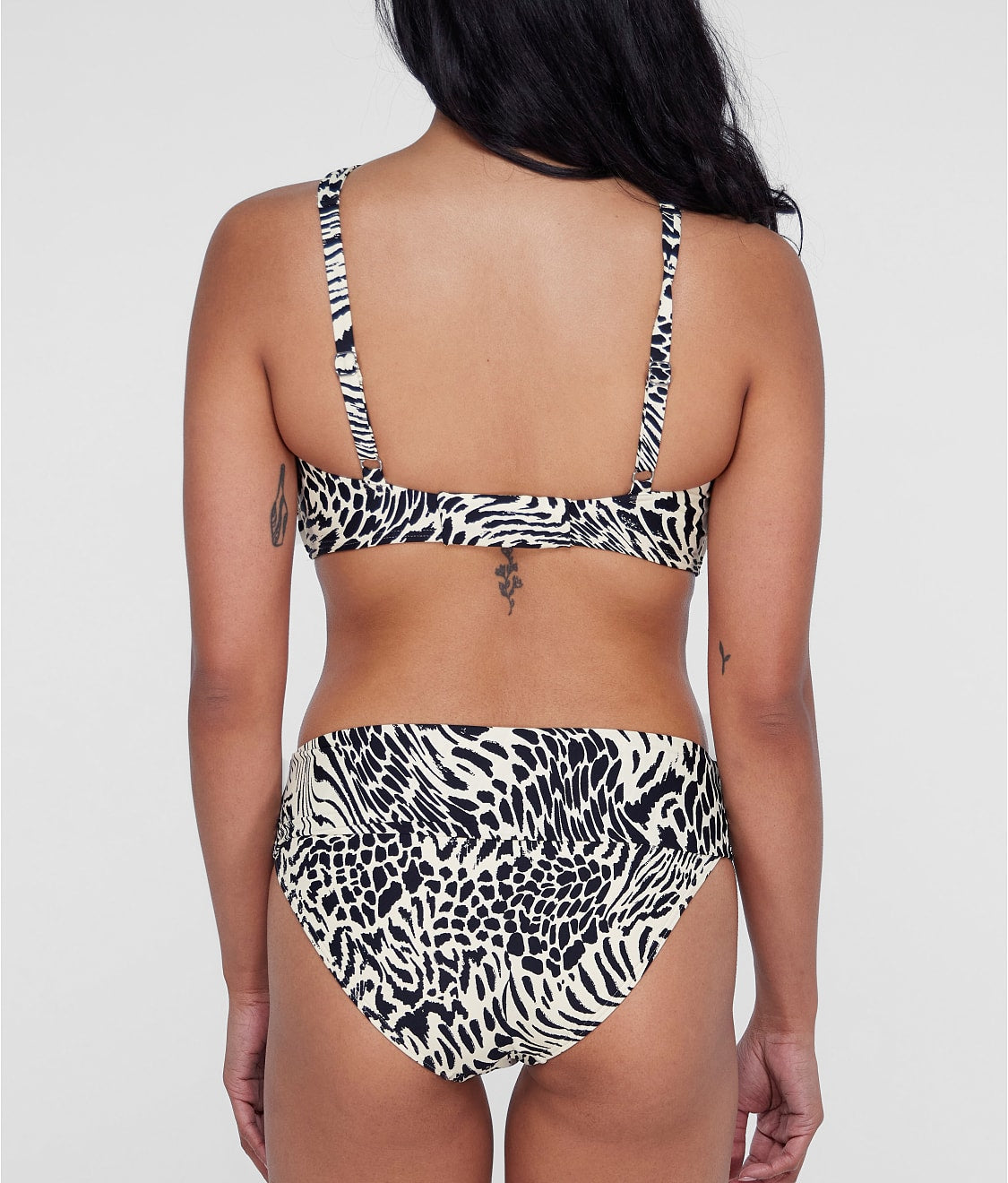 High-Waist Fold-Over Bikini Bottom