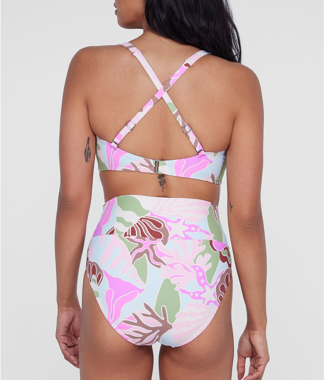 High-Waist Fold-Over Bikini Bottom