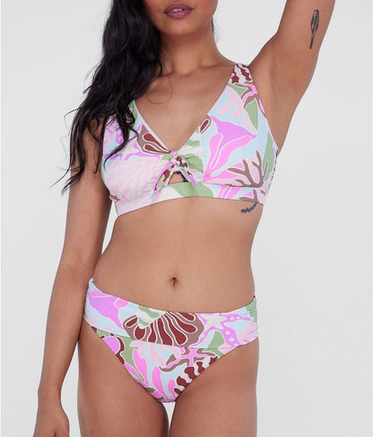 High-Waist Fold-Over Bikini Bottom