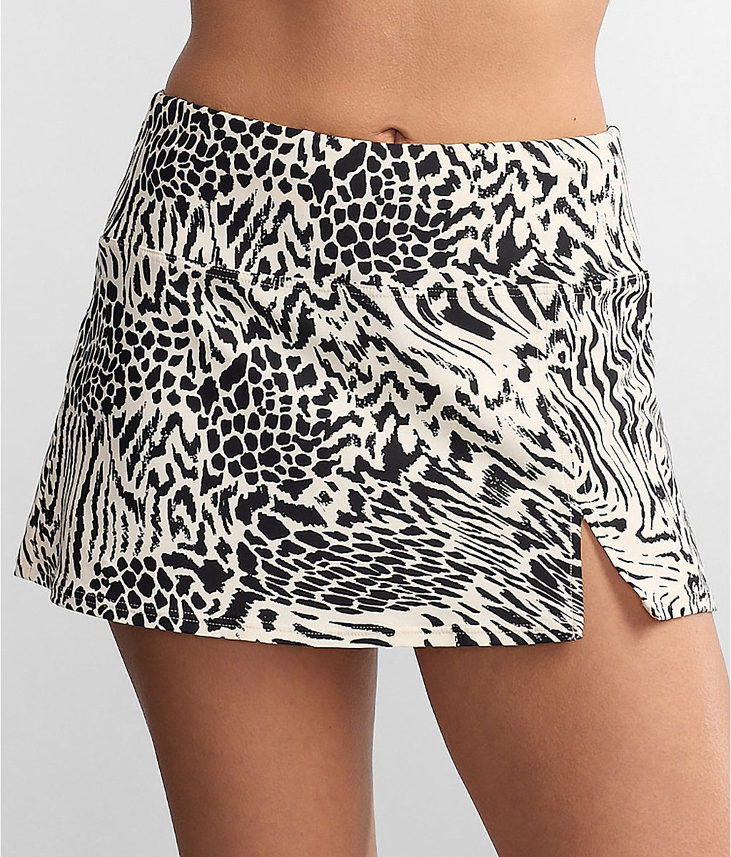 High-Waist Skirted Bikini Bottom