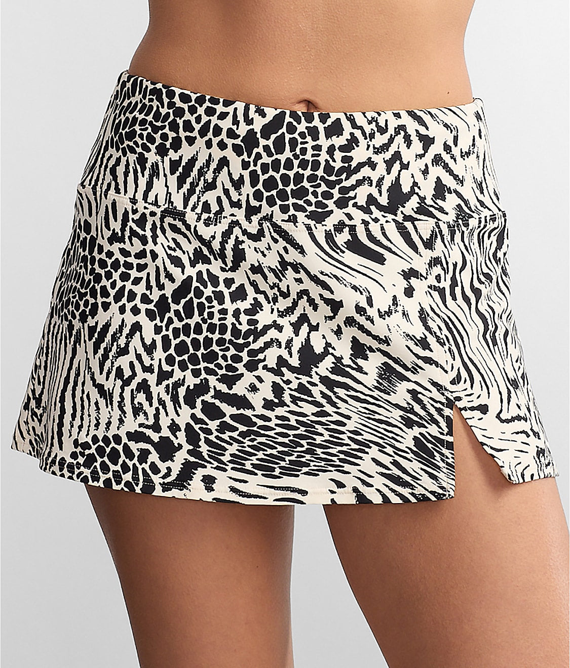 High-Waist Skirted Bikini Bottom