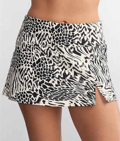 High-Waist Skirted Bikini Bottom