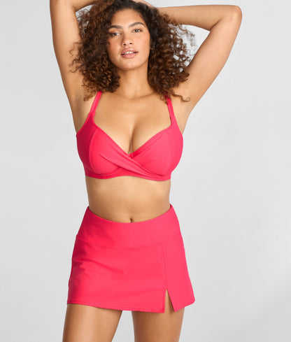 High-Waist Skirted Bikini Bottom