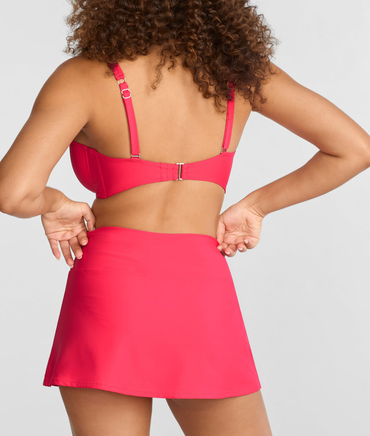 High-Waist Skirted Bikini Bottom