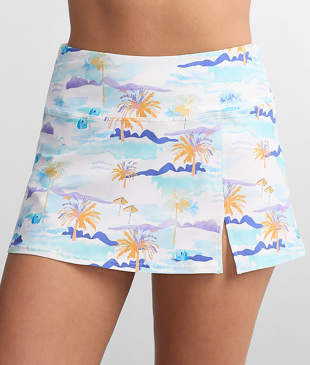 High-Waist Skirted Bikini Bottom