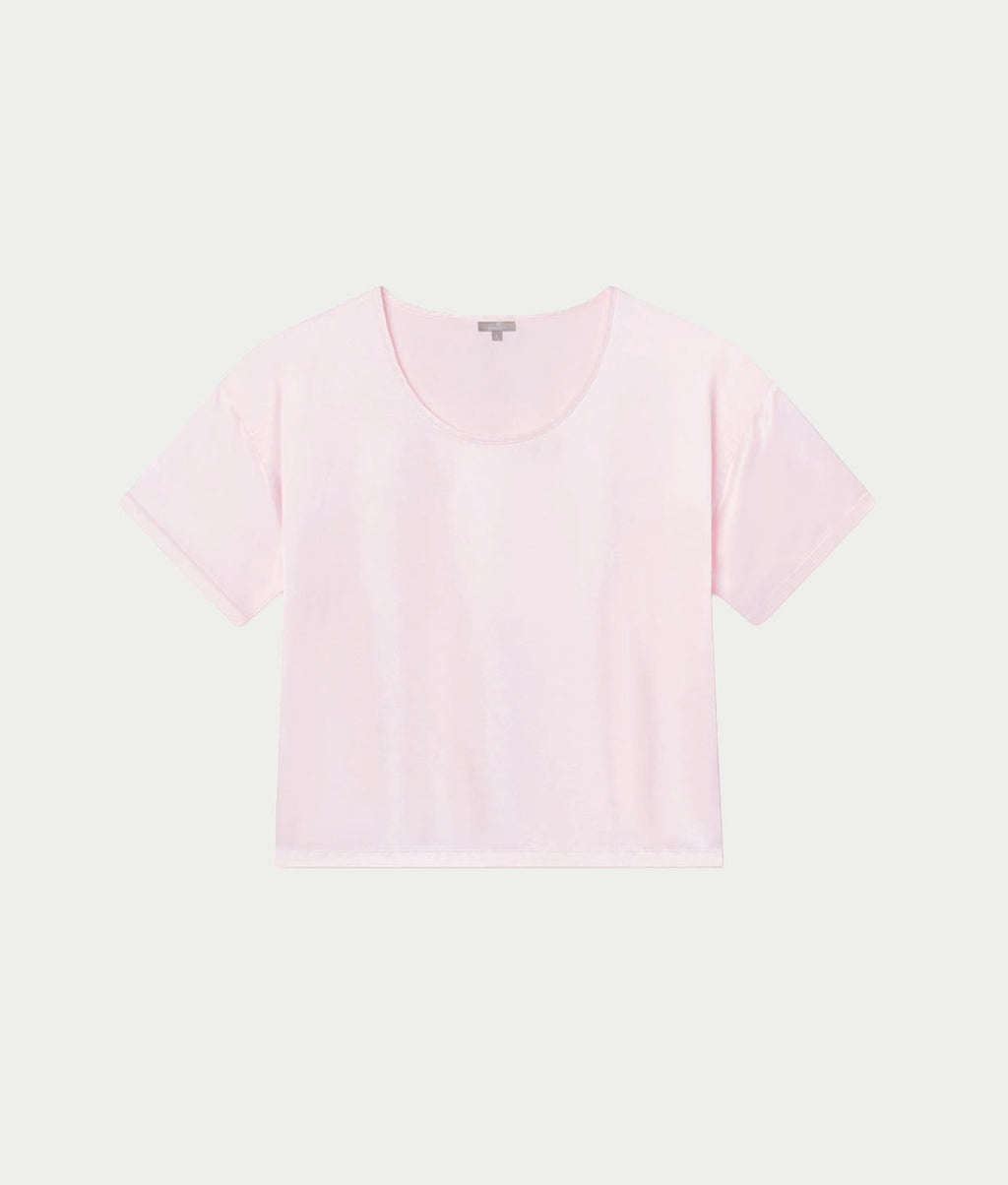 Brie Satin Short Sleeve Tee