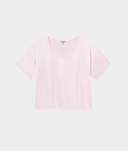 Brie Satin Short Sleeve Tee