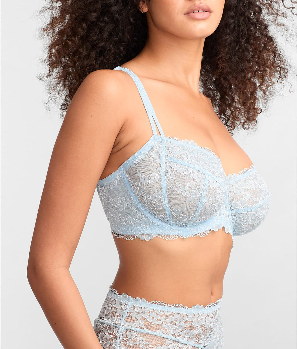 Lace Unlined Side Support Bra