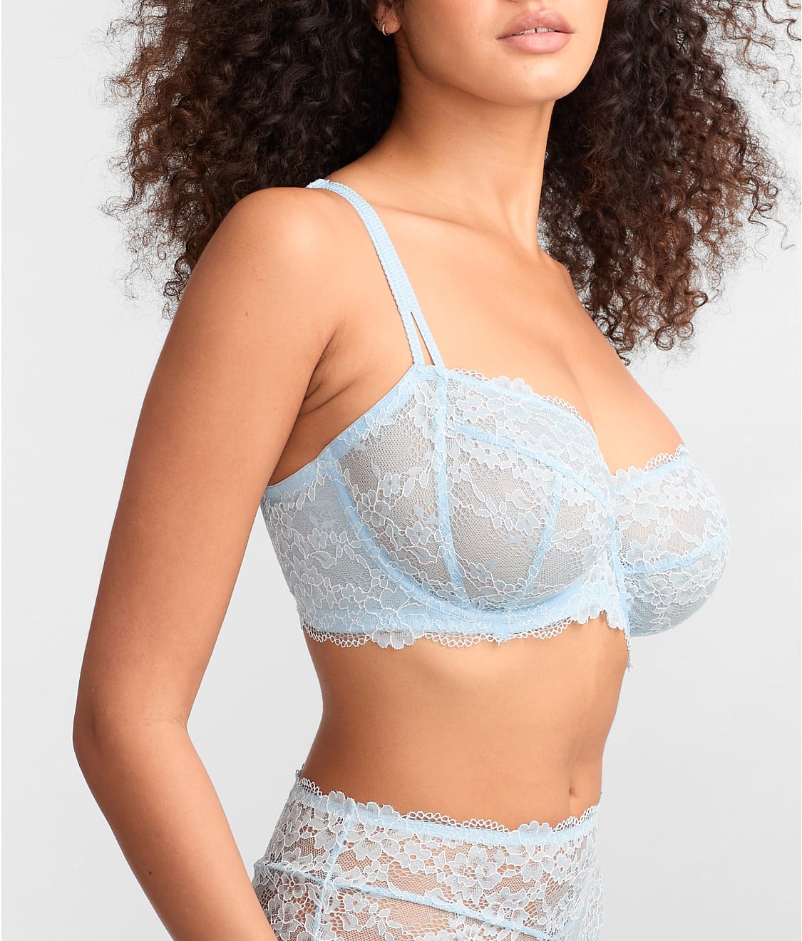 Lace Unlined Side Support Bra