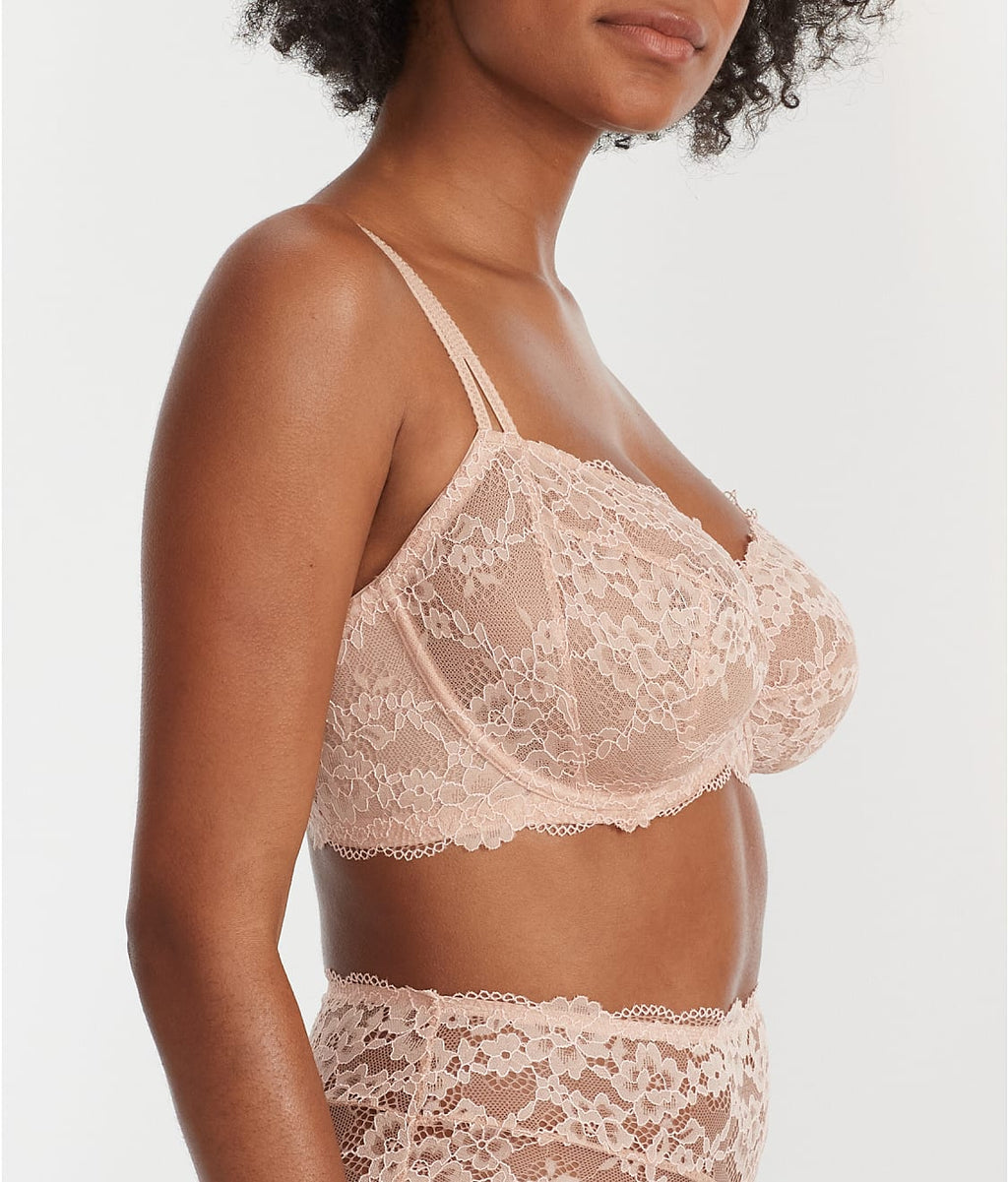 Lace Unlined Side Support Bra