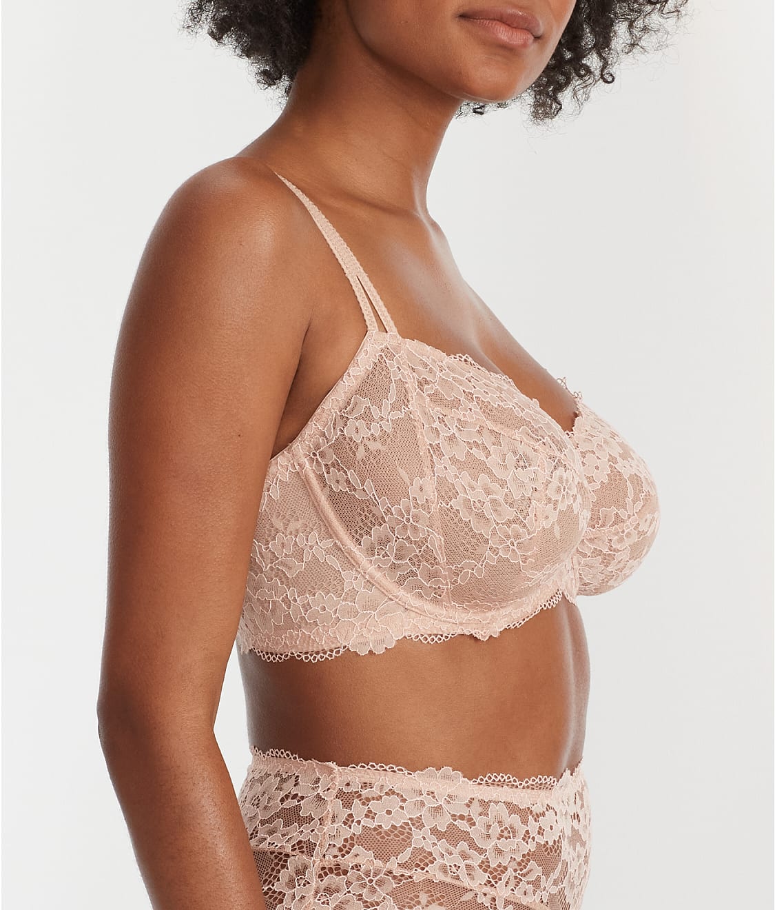 Lace Unlined Side Support Bra