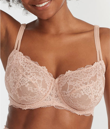 Lace Unlined Side Support Bra
