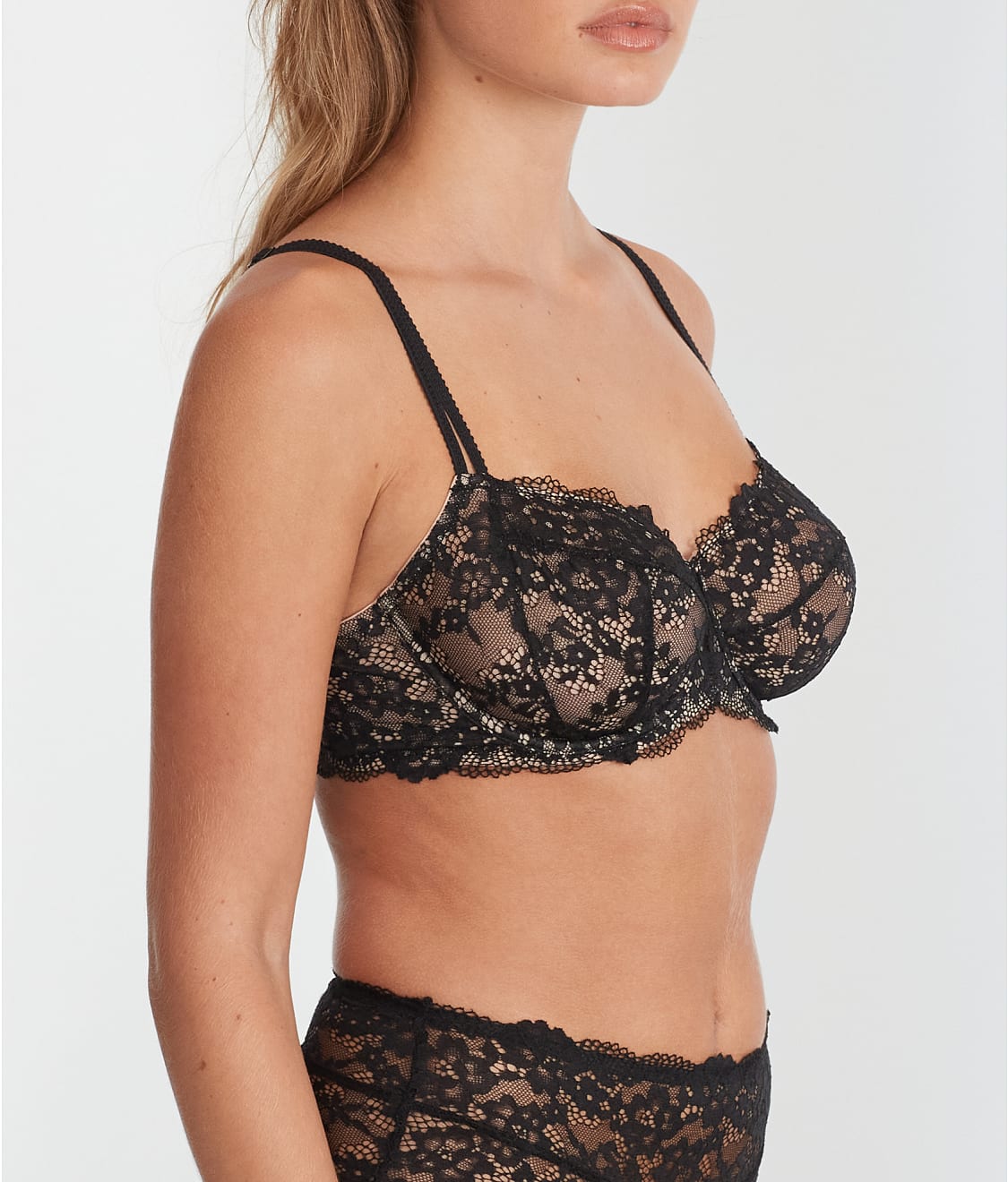 Lace Unlined Side Support Bra