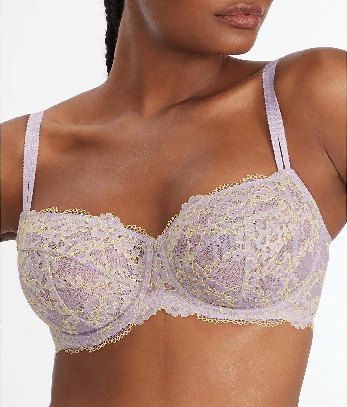 Lace Unlined Side Support Bra