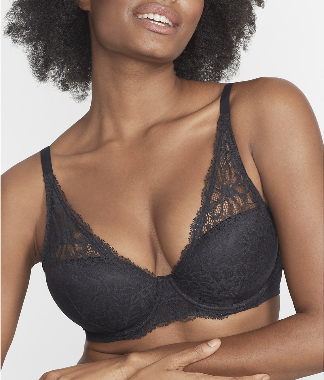 Lightly Lined Lace Plunge Bra
