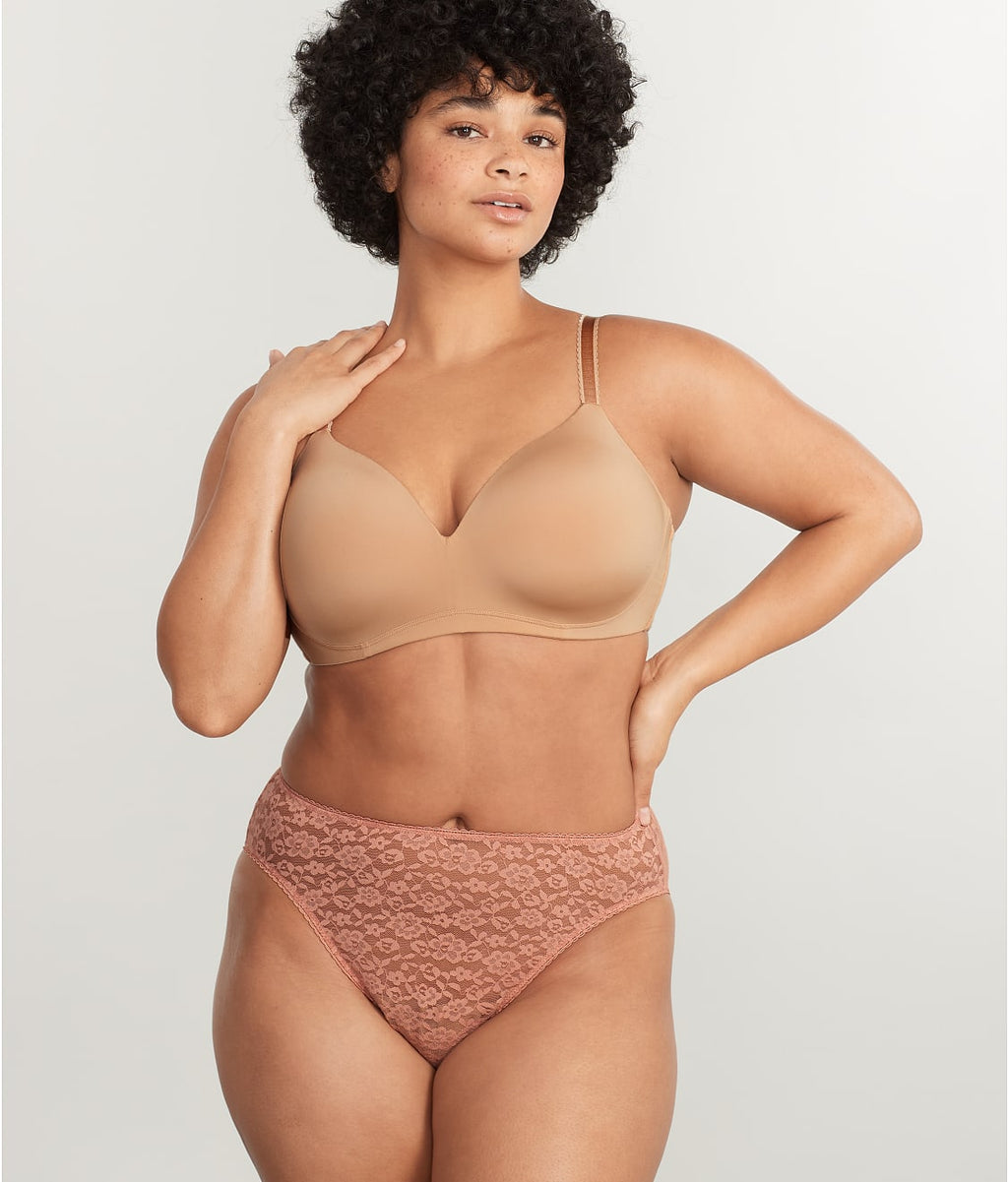 Allover Lace High-Leg Brief
