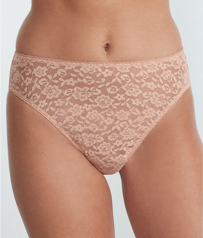Allover Lace High-Leg Brief
