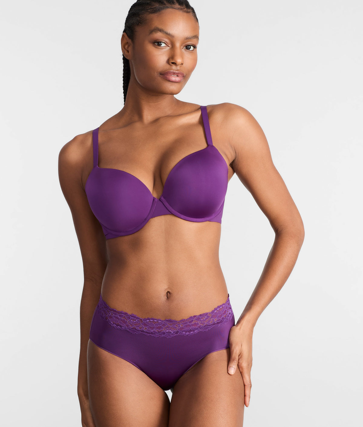 Shine Brief With Lace