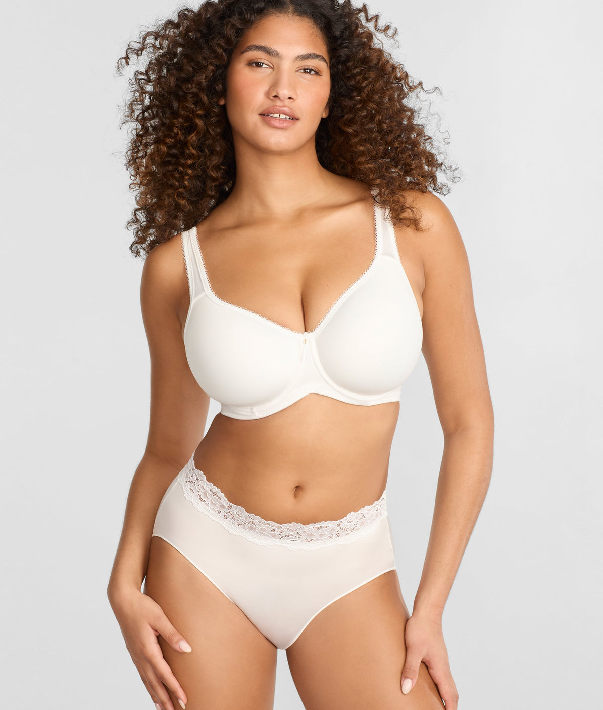 Shine Brief With Lace