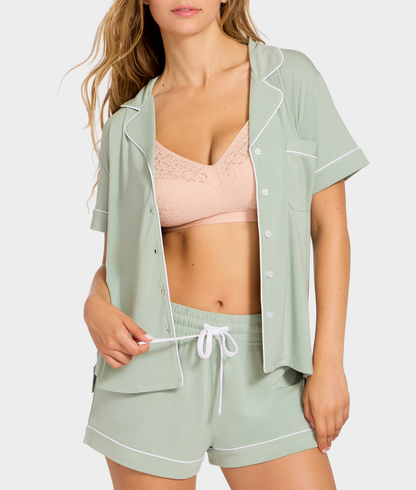 The Cooling Piped Shorts Set