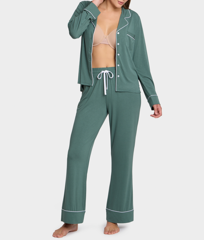 The Cooling Piped Pajama Set