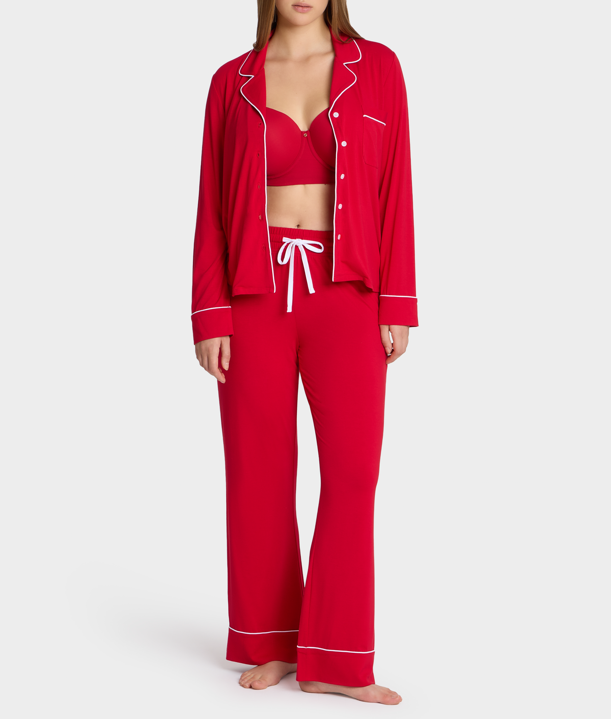 The Cooling Piped Pajama Set
