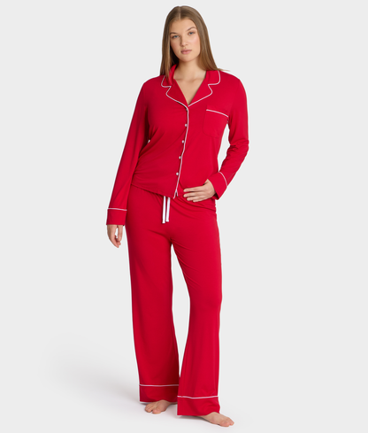 The Cooling Piped Pajama Set