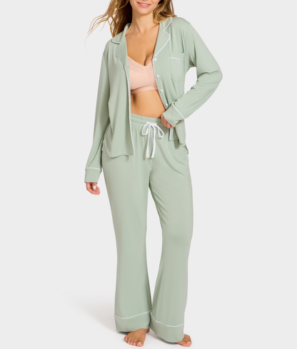 The Cooling Piped Pajama Set