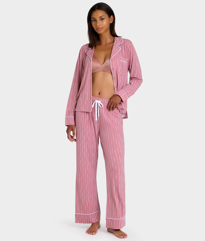 The Cooling Piped Pajama Set