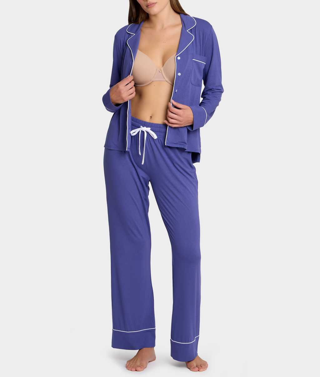 The Cooling Piped Pajama Set