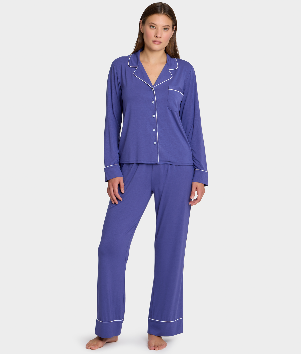 The Cooling Piped Pajama Set