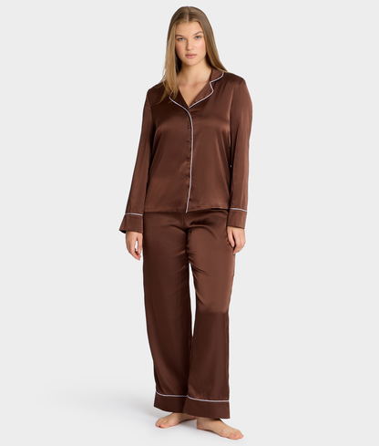 The Washed Satin Pajama Set