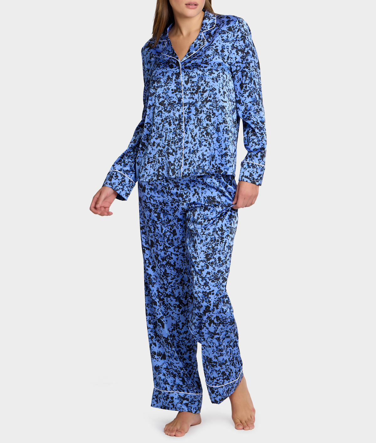 The Washed Satin Pajama Set