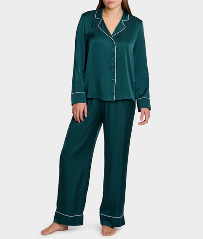 The Washed Satin Pajama Set