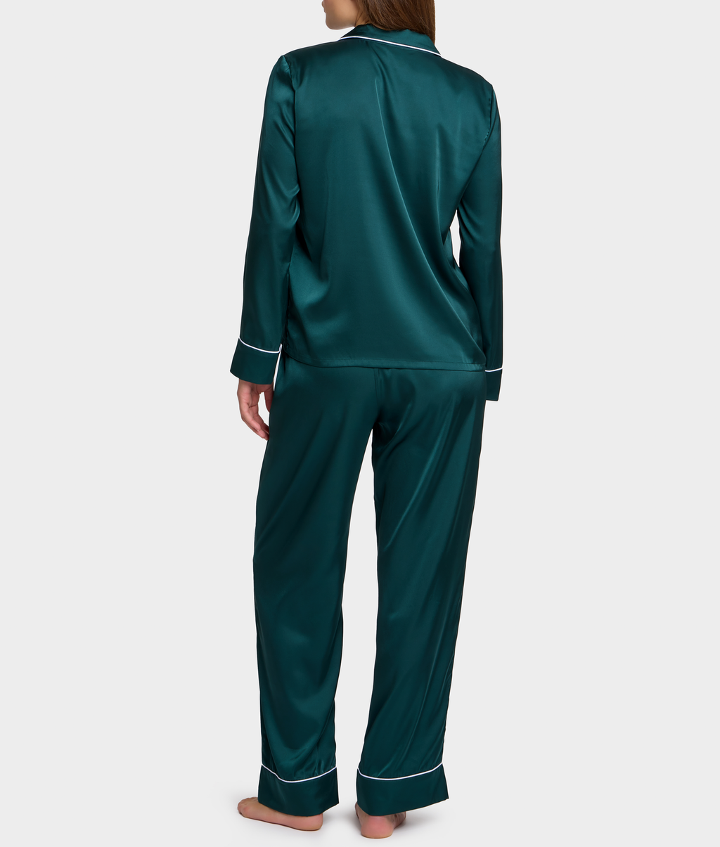 The Washed Satin Pajama Set