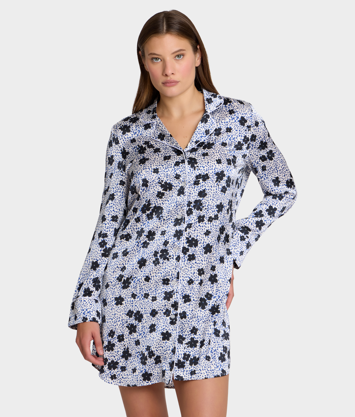 The Washed Satin Sleep Shirt