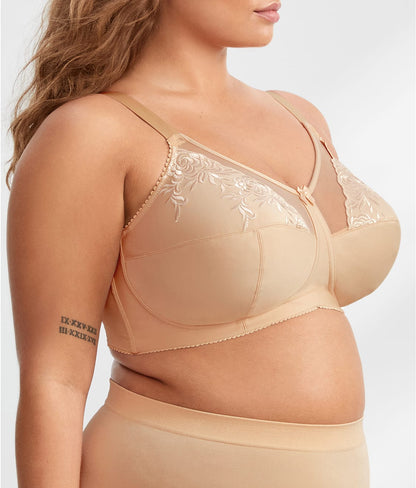 Embroidered Microfiber Wire-Free Bra