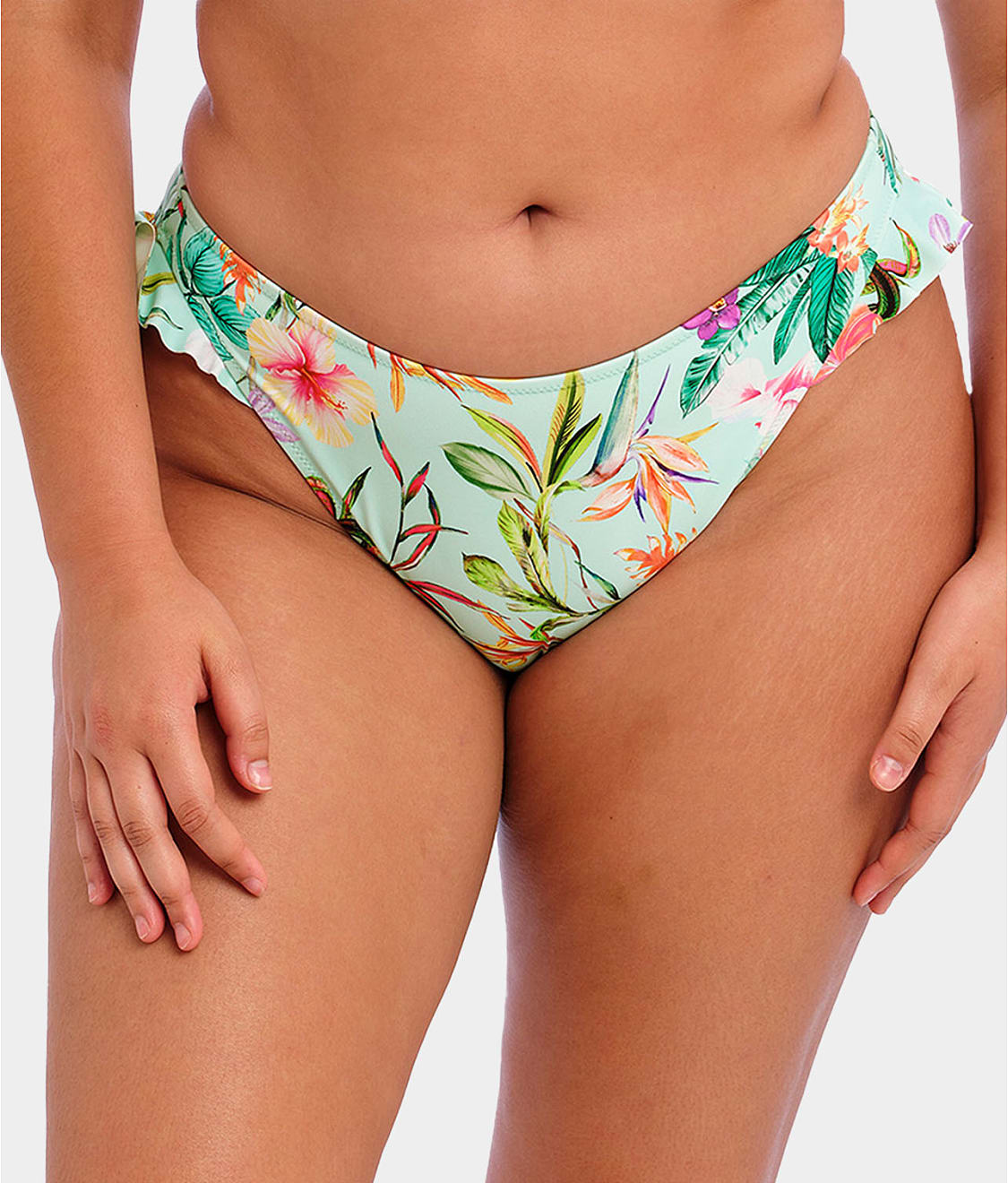 Plus Size Sunshine Cove Hi-Cut Bikini Bottom