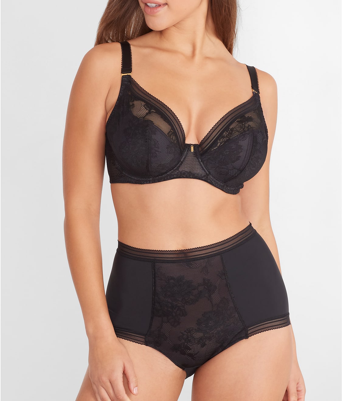 Fusion Lace Padded Plunge Bra
