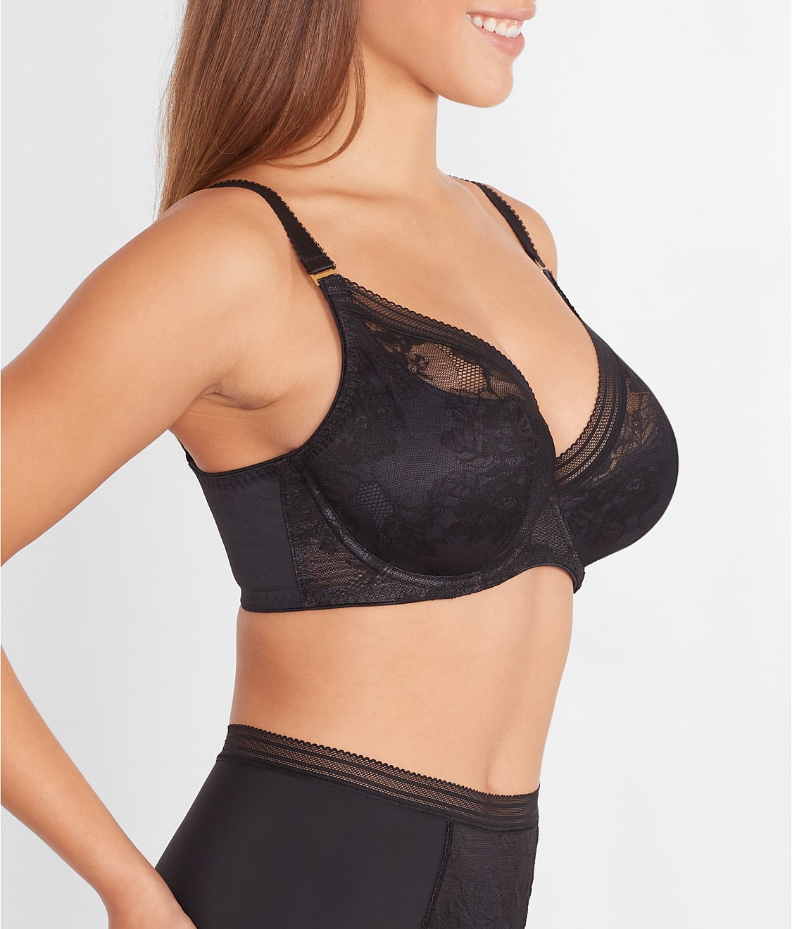 Fusion Lace Padded Plunge Bra