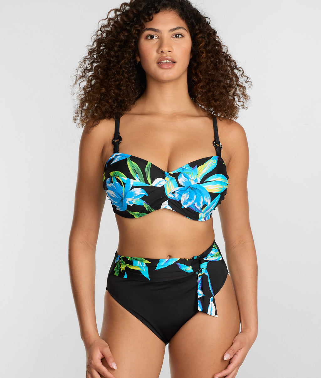 Talm Beach Twist Bandeau Bikini Top