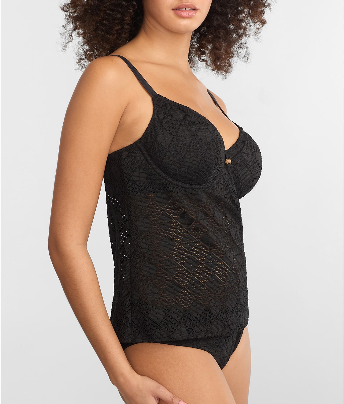 Nomad Nights Underwire Plunge Tankini Top