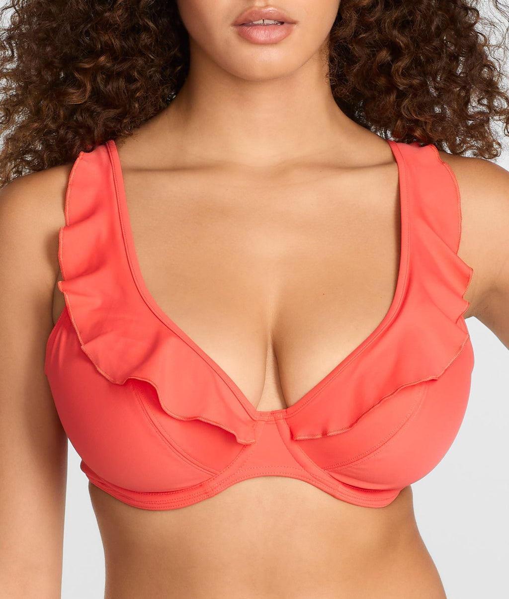 Jewel Cove Ruffled Bikini Top