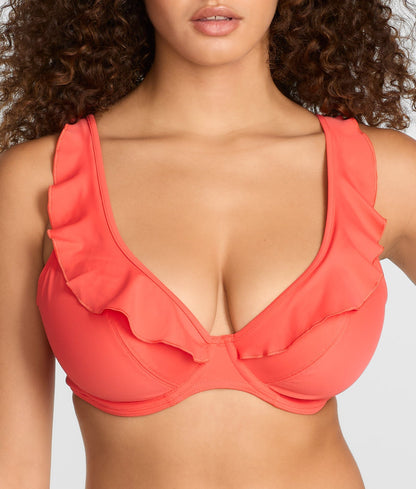 Jewel Cove Ruffled Bikini Top